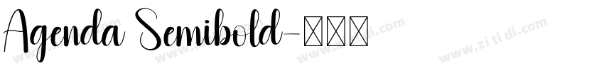 Agenda Semibold字体转换